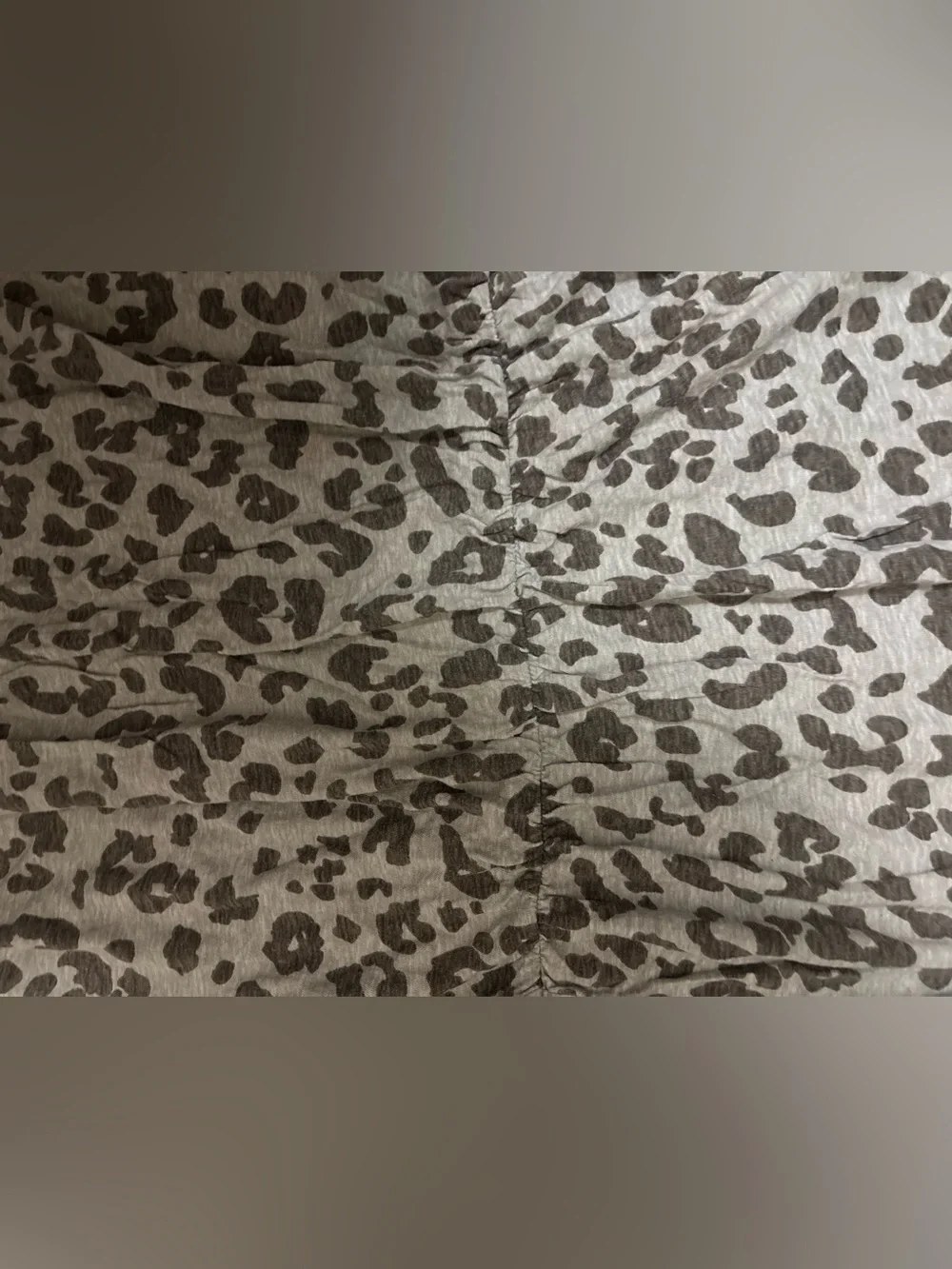 Old Navy Gray Leopard-Print Casual Dress